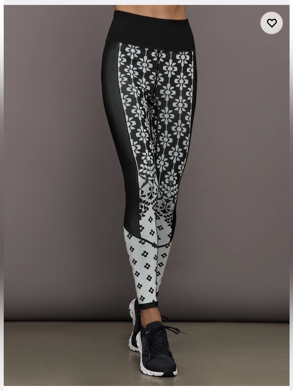 FP Movement Women's Myoko Jacquard Base Leggings in Onyx Size M/L - NWOT